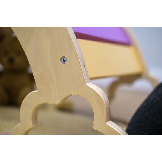 Wooden montessori swing - rainbow