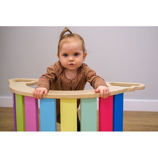 Wooden montessori swing - rainbow