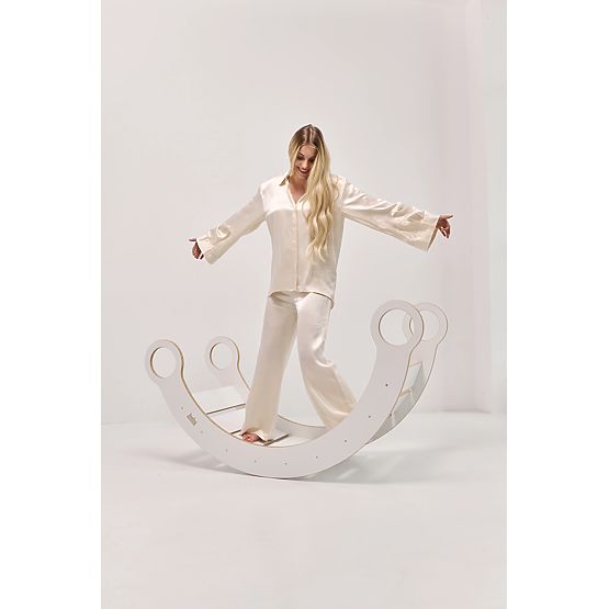 Wooden Montessori Swing XL - White