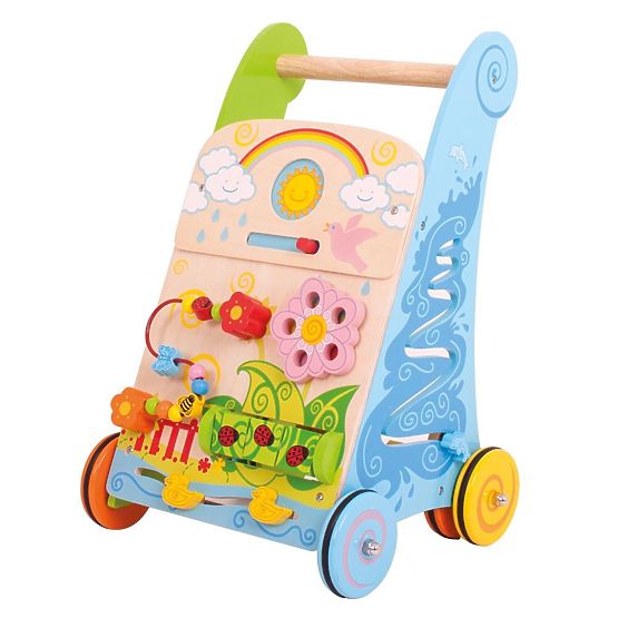 Wooden multifunctional walker - toy 7 in 1