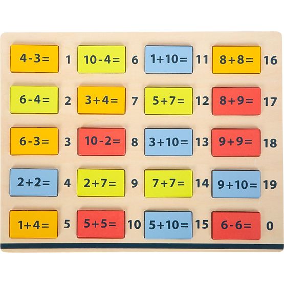 Wooden math table