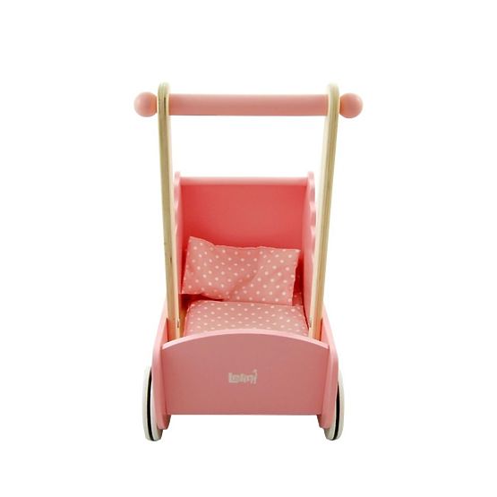 Wooden pram for Lelin dolls