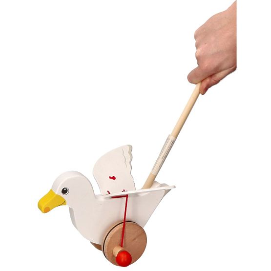 Wooden Push-Along Seagull Jonas