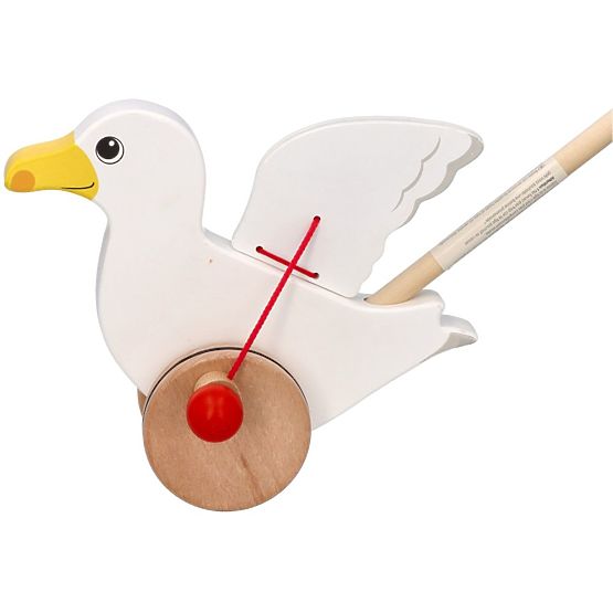 Wooden Push-Along Seagull Jonas