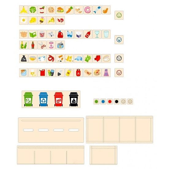 Wooden Puzzle for Learning Waste Sorting