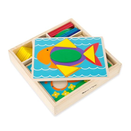 Wooden puzzle - Mosaic - colors and shapes