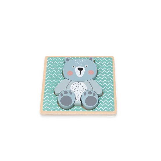 Wooden Puzzle with Teddy Bear