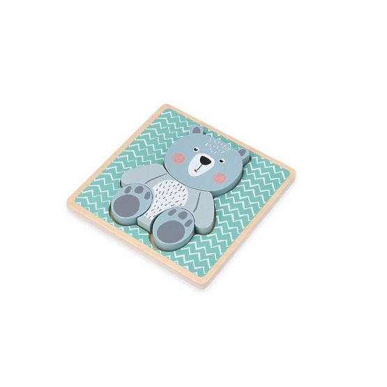 Wooden Puzzle with Teddy Bear