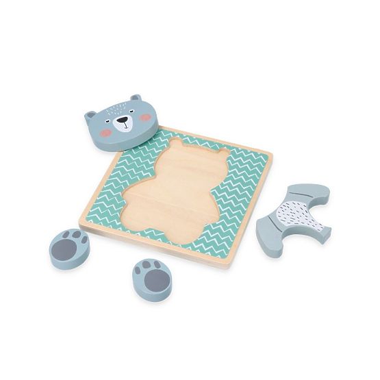Wooden Puzzle with Teddy Bear