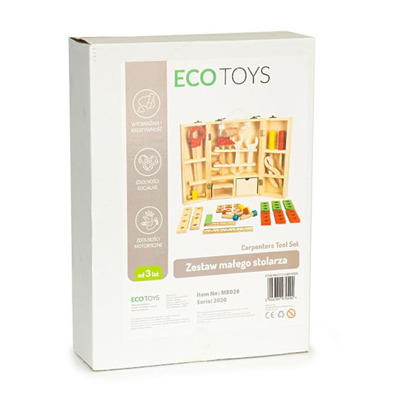 Wooden set of tools for children