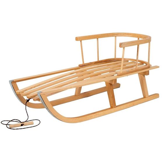 Wooden sled with padding - Forest