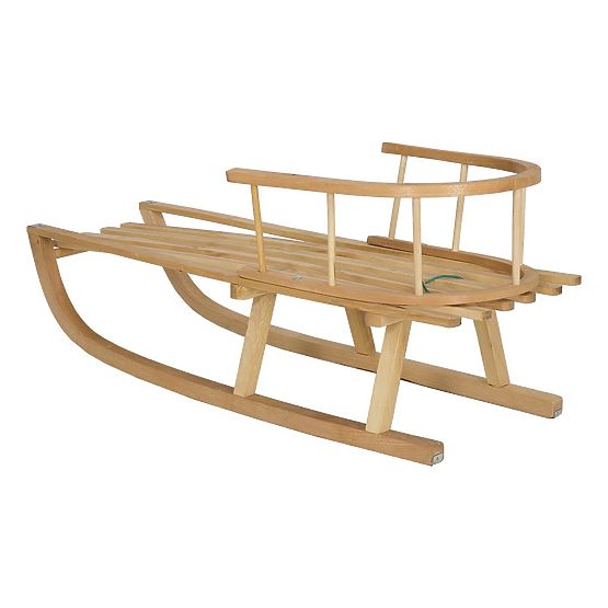 Wooden sled with padding - Forest