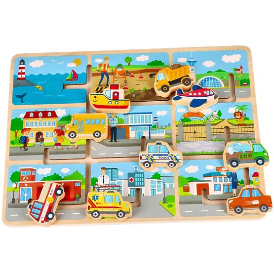 Wooden Sliding Game Vehicles