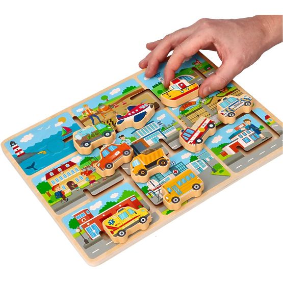 Wooden Sliding Game Vehicles