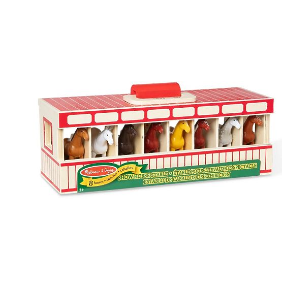 Wooden Stable for 8 Horses