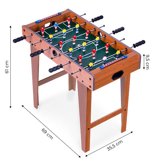Wooden Table Football 69x35.5 cm Game Table Football ECOTOYS