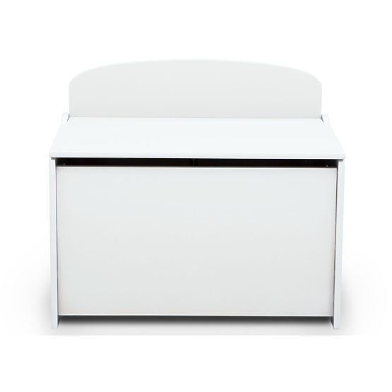 Wooden toy chest - white