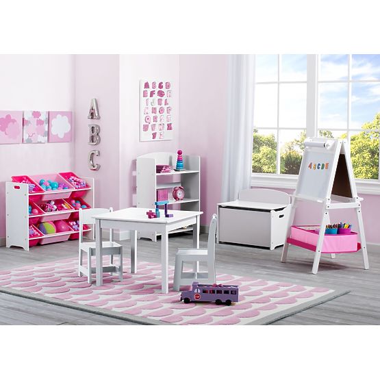 Wooden toy chest - white