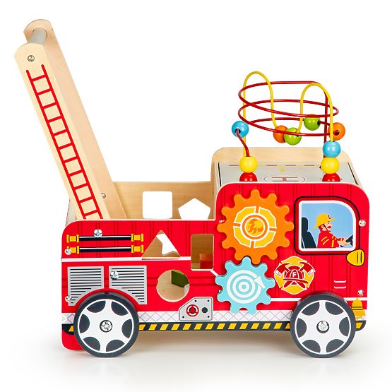 Wooden walker - fire engine