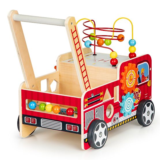 Wooden walker - fire engine