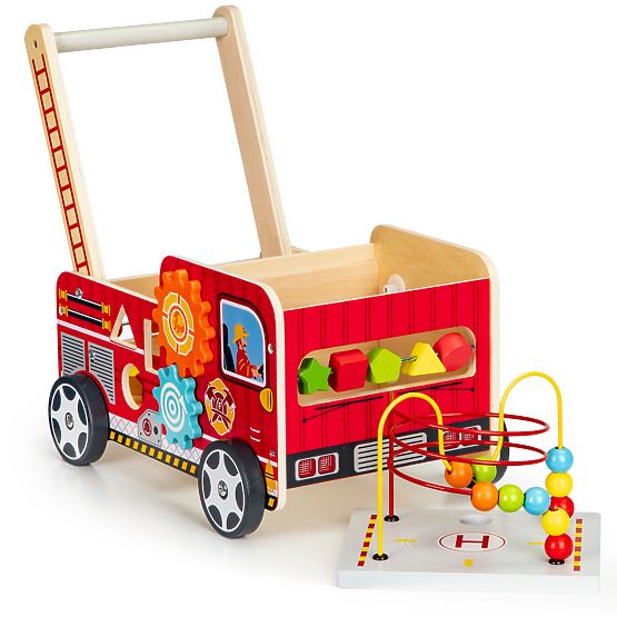 Wooden walker - fire engine