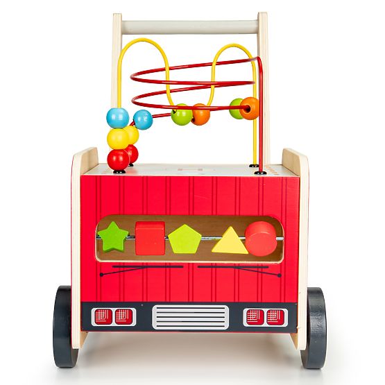 Wooden walker - fire engine