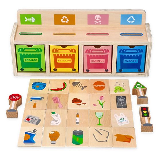 Wooden Waste Sorter - Puzzle