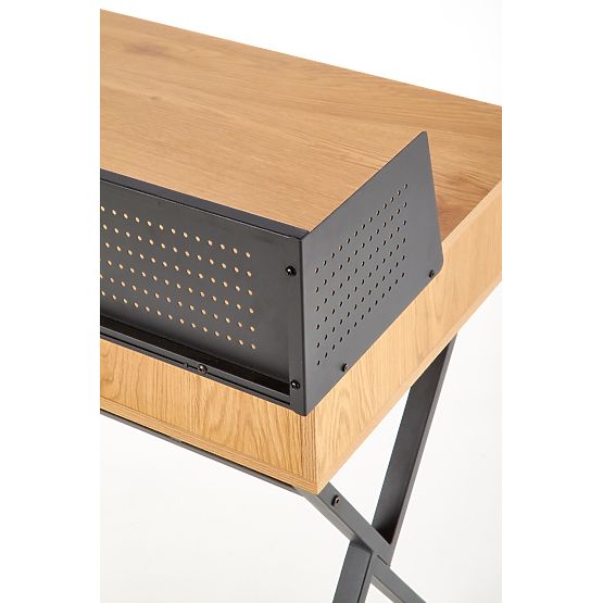 Writing Desk B43 - Golden Oak / Black