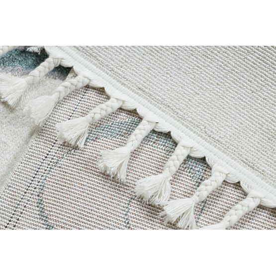 YOYO GD49 Carpet White / Gray - Unicorn for Children, Structural, Sensory Fringes