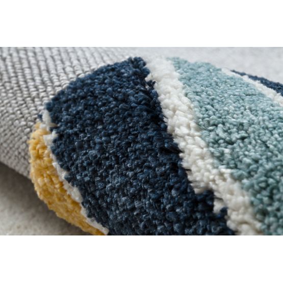 YOYO GD50 Carpet Gray/White - Teddy Bear for Children, Textured, Sensory Fringes