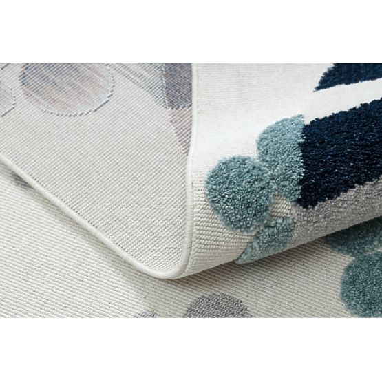 YOYO GD59 Carpet White / Gray - Kitten for Children, Structural, Sensory Fringes