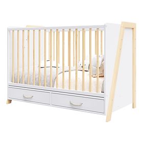 2-in-1 Crib and Desk CONE 120x60 - SCANDI