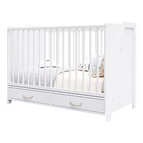 2-in-1 Crib and Desk CONE 120x60 - WHITE