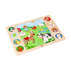 2-in-1 Farm Puzzle - Find the Shadow Puzzle