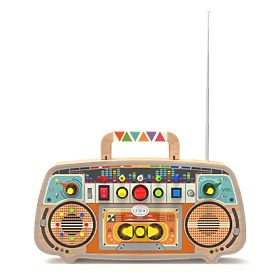 2Kids Toys Activity Board Wooden FM Radio