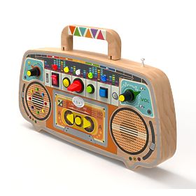 2Kids Toys Activity Board Wooden FM Radio, 2Kids Toys