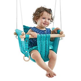 2Kids Toys Children's Textile Swing 100% Cotton Turquoise