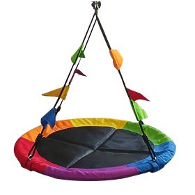 2Kids Toys Stork Nest Swing with Colorful Flags