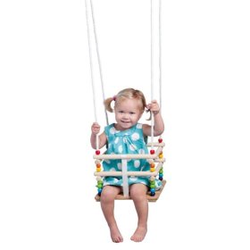 Colorful wooden swing up to 30 kg
