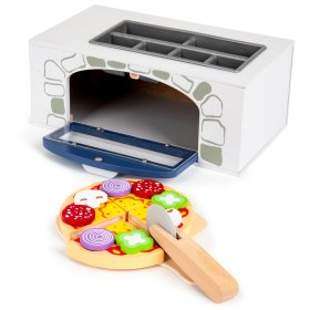 Wooden pizza oven with accessories, EcoToys