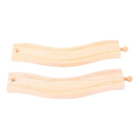 Bigjigs Rail Curved rails 22 cm 2 pcs, Bigjigs Rail