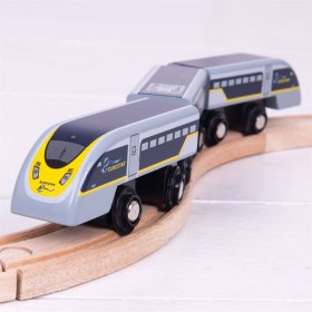 Bigjigs Rail Express Eurostar E320 + 3 rails, Bigjigs Rail