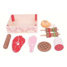 Bigjigs Toys Wooden sausages in a box, Bigjigs Toys