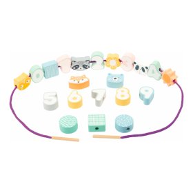Small Foot Stringing beads in pastel colors, small foot