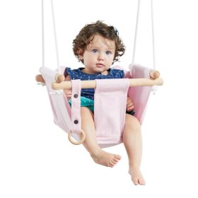 Dveděti Children's textile swing 100% cotton pink, 2Kids Toys