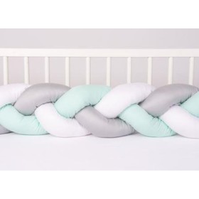 Knitted cot protector Mint 200 cm, Babymatex