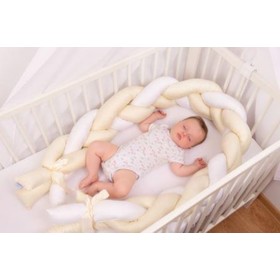 Knitted protector for the crib Cream 200cm, Babymatex