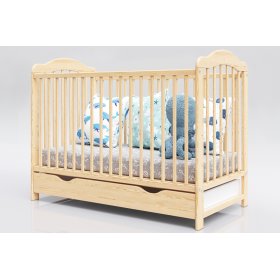 Cot Alek with removable partitions - natural