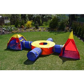 7-in-1 Children's Tent Set Houses + 4 Tunnels, IPLAY