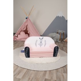 Children's sofa Bunny Ballerina - white-pink, Delta-trade